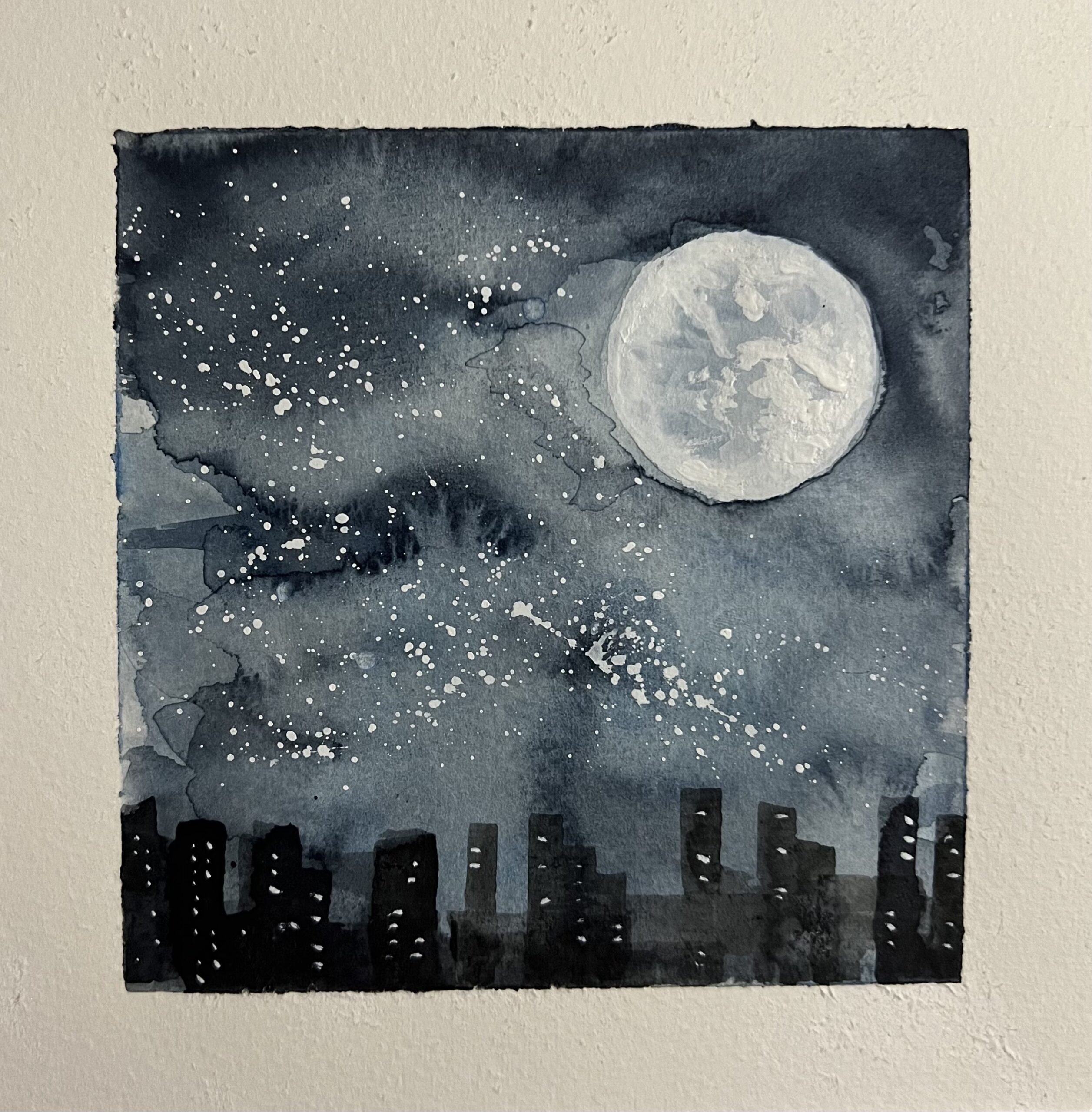 Moon at Mid Autumn Day