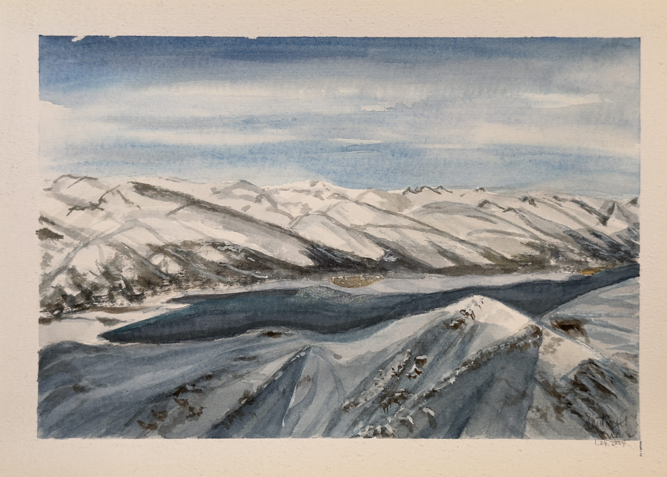Snow mountains of St. Moritz