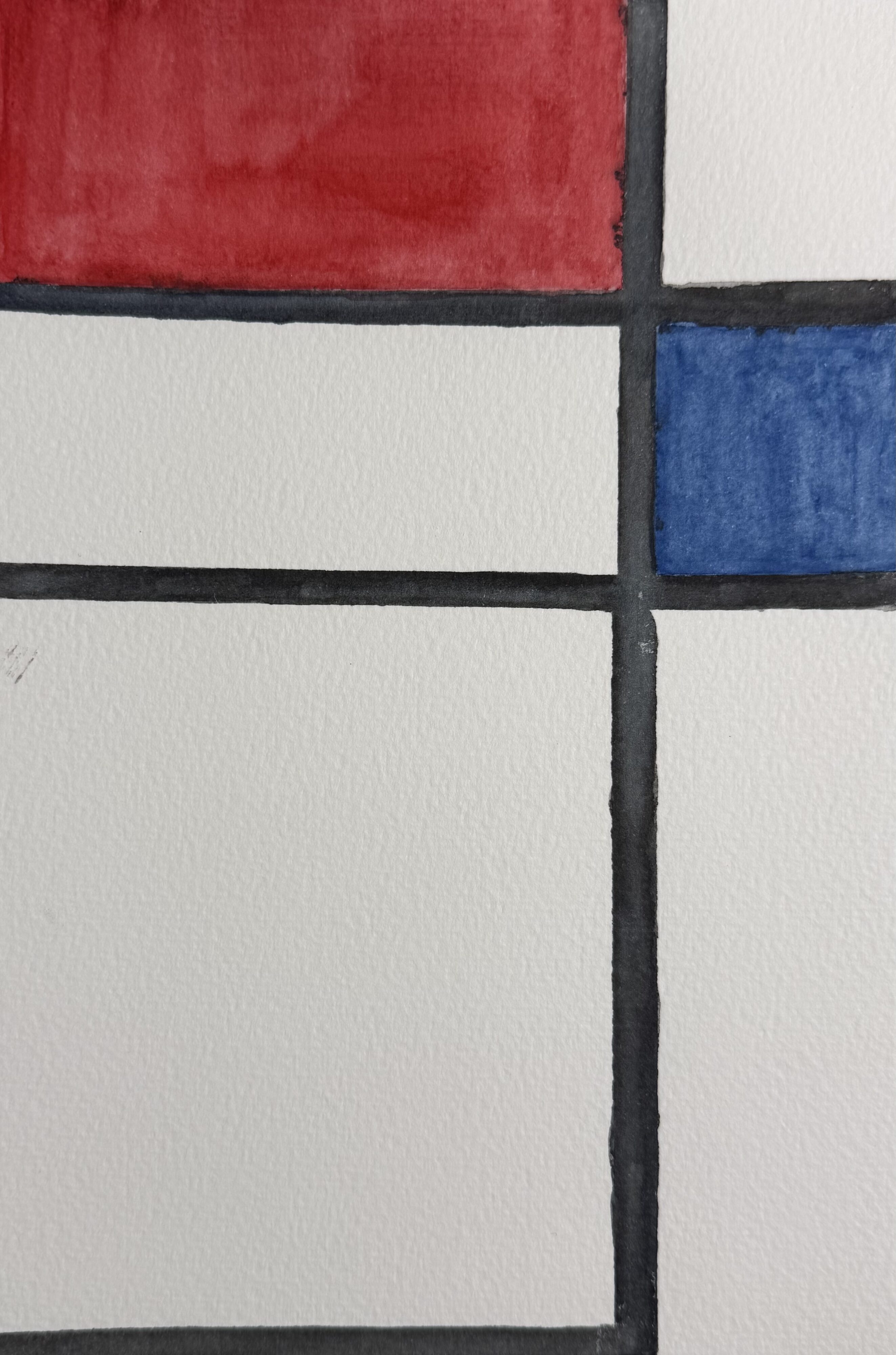 Composition with Red and Blue